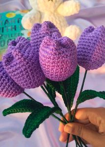 Crochet Purple Tulips 🌷💜