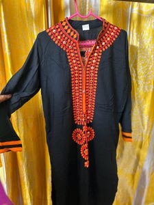 Long Black Kurti