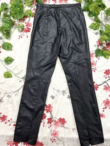 Zara Women’s Black Leather Pants