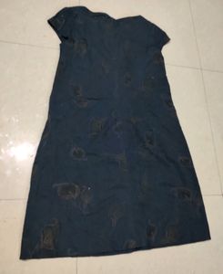 Navy Blue Straight Fit Dress 40 Bust Size