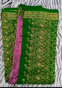 Zardoji Maggam Work Design Saree