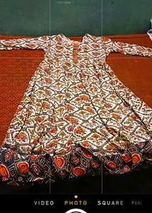 Printed White Kurta