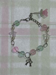 CUTE NANA FLOWER CHARM BRACELET