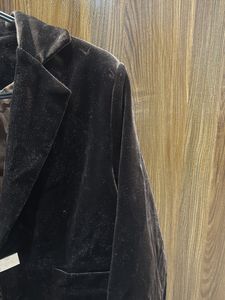 Velvet Cropped Blazer