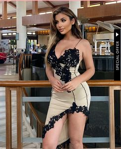 Slit Front Cut Dress With Black Lace Work
