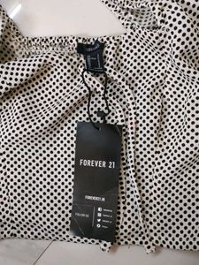 Polka Dot Puff Sleeve Top