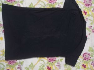 Black Graphic Print Tee