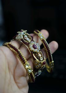 Elegant Indian Bangles (Set of 6)