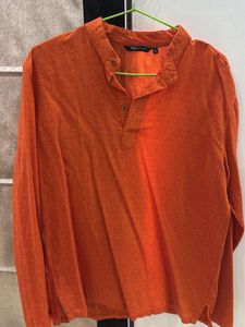 Orange Short Kurta Ethnic Wear