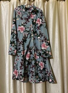 Floral Print  Shirt Dress