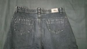 Acid Wash Straight Leg Jeans