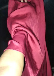 Elegant Maroon Layered Dress