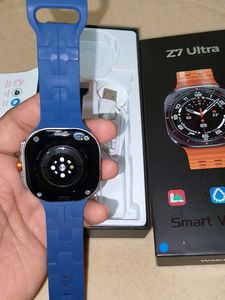 Samsung Copy Z7 Ultra Smart Watch Amoled (Blue)
