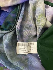 Zara Printed Tulle Bodysuit
