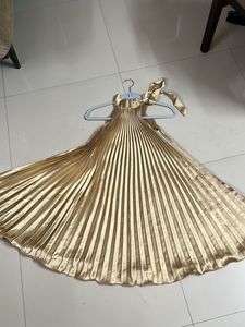 Golden party dress