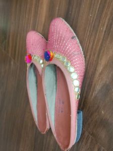 Pink Ethnic Flat belly