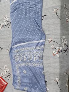 New Without Tag Saree Attached Blouse