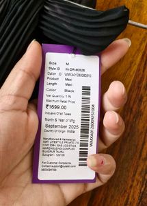 Outzidr Black floral maxi dress (New with tags)