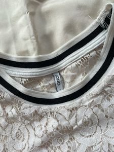 White Lace Floral Top