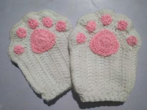Cute Crochet Cat Paw Hand Warmers🐾🌸