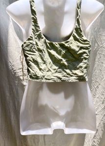 Green Crop Top