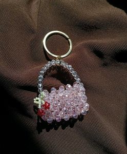 Beaded Bag Keychain