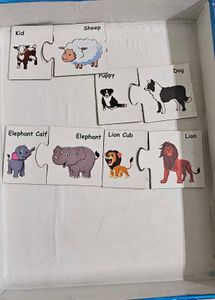 Animal and their babies puzzle 3+ yr