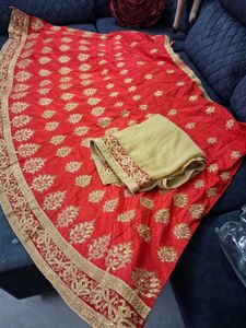 Red &amp; Gold Lehanga Choli