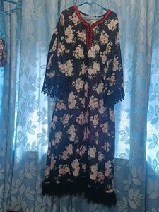 Flower Print Full Length Maxi