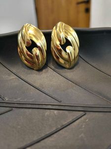 Gold Stainless Steel Earrings