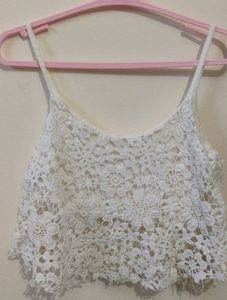 Lace Crop Top Sleevless
