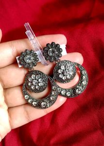Oxidised Earring