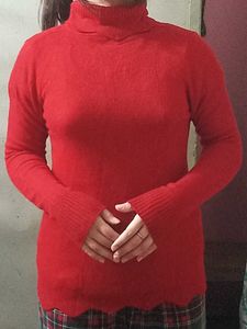 Red Turtleneck Sweater