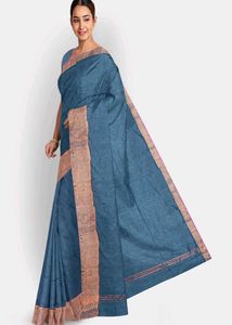 Elegant Blue Saree
