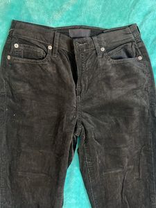 Black Corduroy Flare Jeans