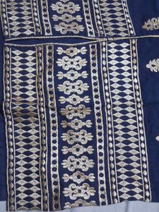 Elegant Blue &amp; Gold Kurta
