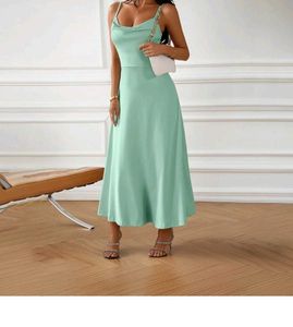 Elegant Mint Green Midi Dress