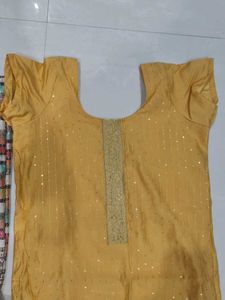 Party Wear Golden Dress Set