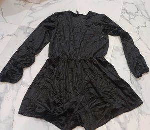 Sparkly Black Playsuit size S