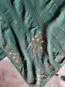Elegant Green Saree