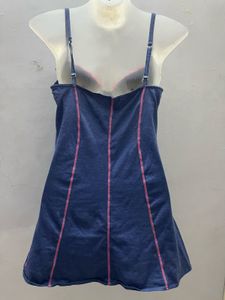 Corset Padded Blue Mini One Piece