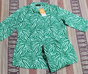 🆕✅BRAND NEW 2XL Green Printed Co-ord Set✅🆕