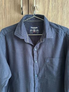 Navy Blue Moustache Shirt