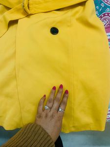 Yellow Blazer Dress/kinda Formal One Piece For Wom