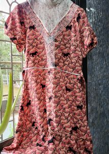 A Princess Horse Pattern Lacy One Piece
