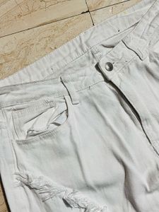 SHEIN Stylish White Jeans