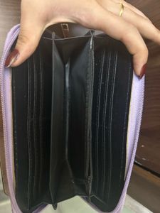 Lavender Zip-Around Wallet