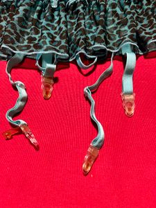 Stylish Leopard Print Garter + Panty