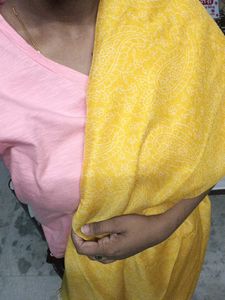 Yellow Paisley Saree