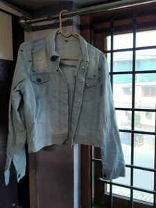 Trendy Light Blue Denim Jacket
